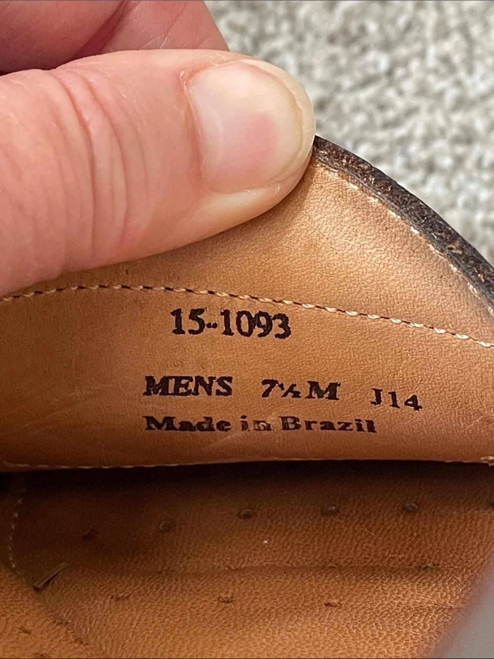 Johnston & Murphy Men’s Burgundy Leather Penny Loafers Sz 7.5 slip on
